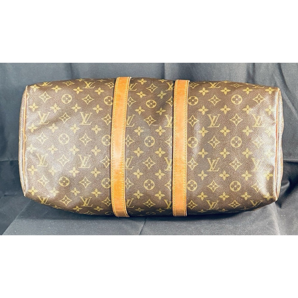 Louis Vuitton Keepall Bag Monogram Canvas 45 W/ Lock & Key - Picture 5 of 11